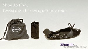 Photo shoette mini Shoette mini pas cher ballerine enroulable mal aux pieds